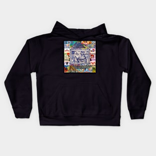 Portuguese folk art Kids Hoodie